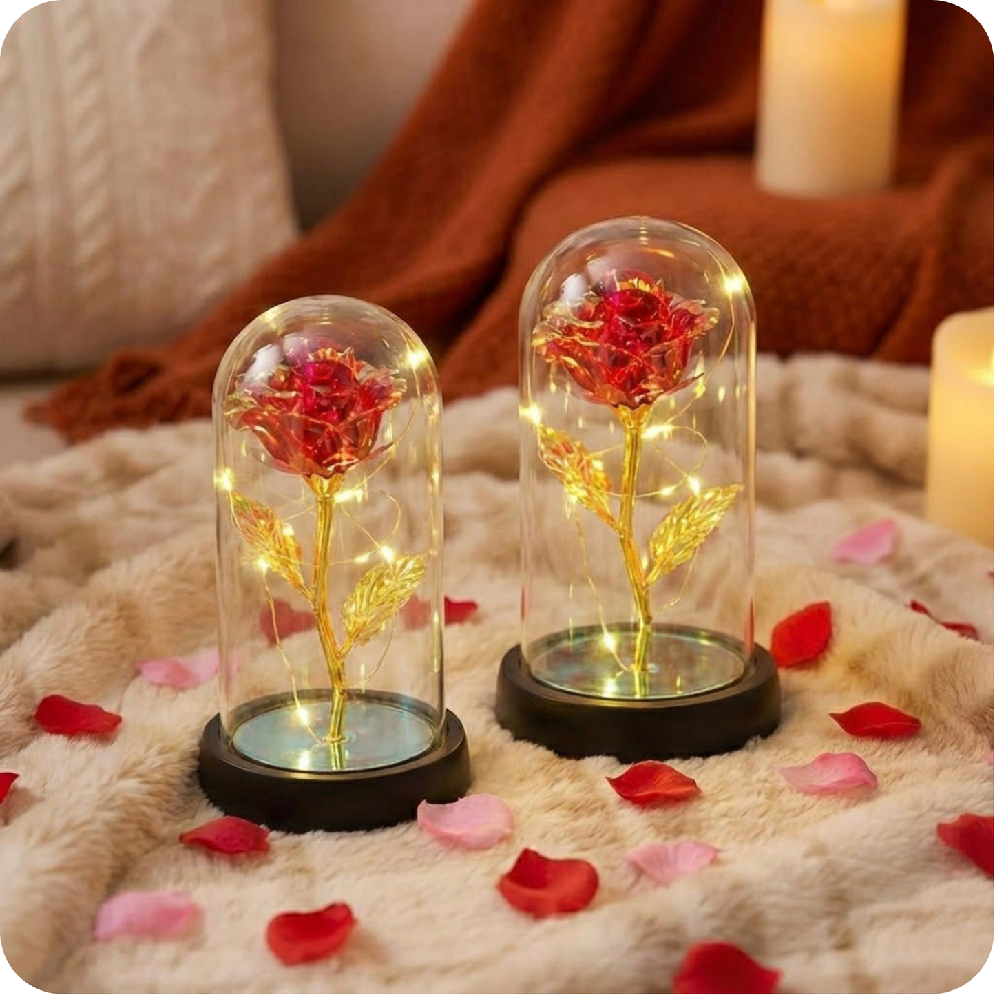 Rose éternel cristallisé