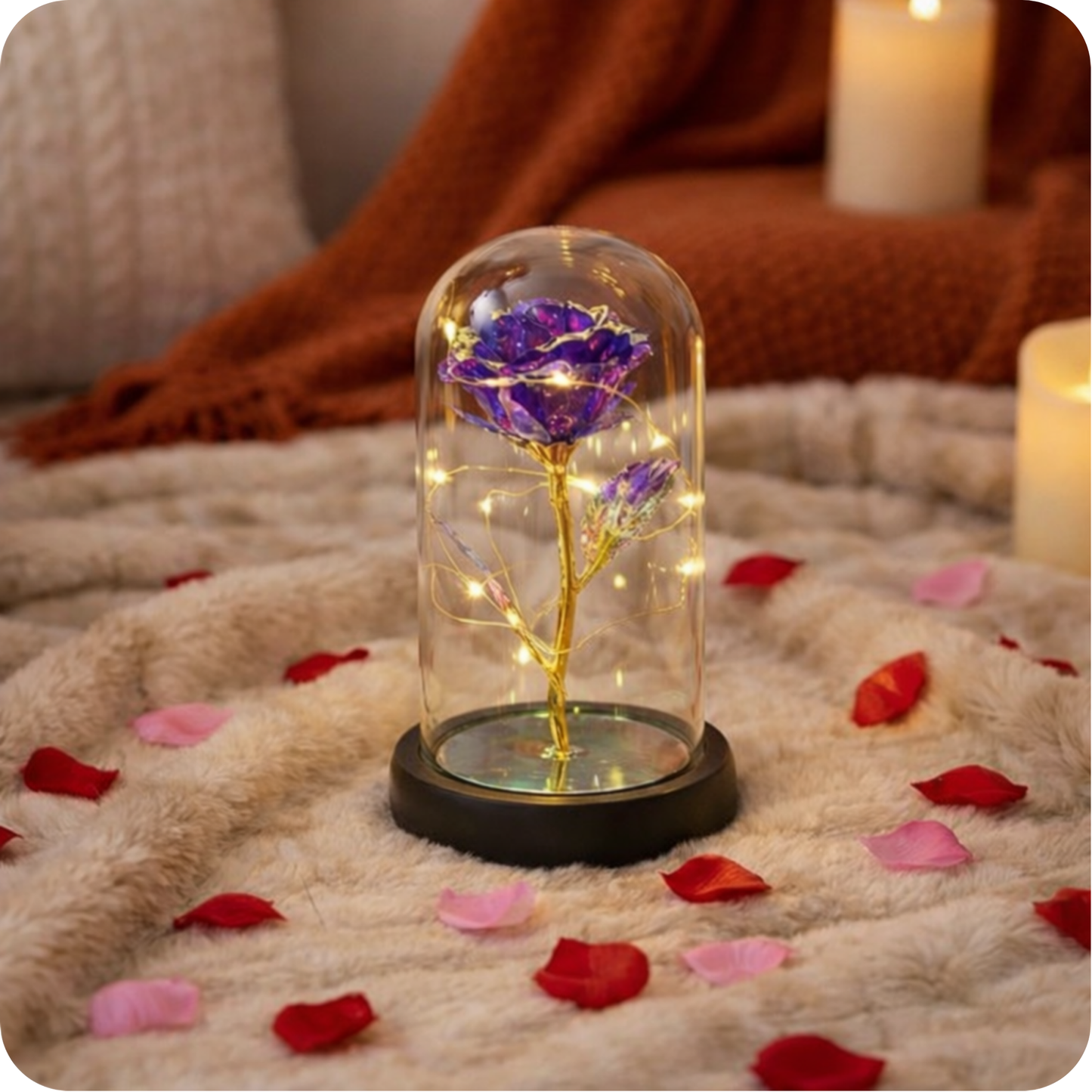 Rose Éternelle cristallisée