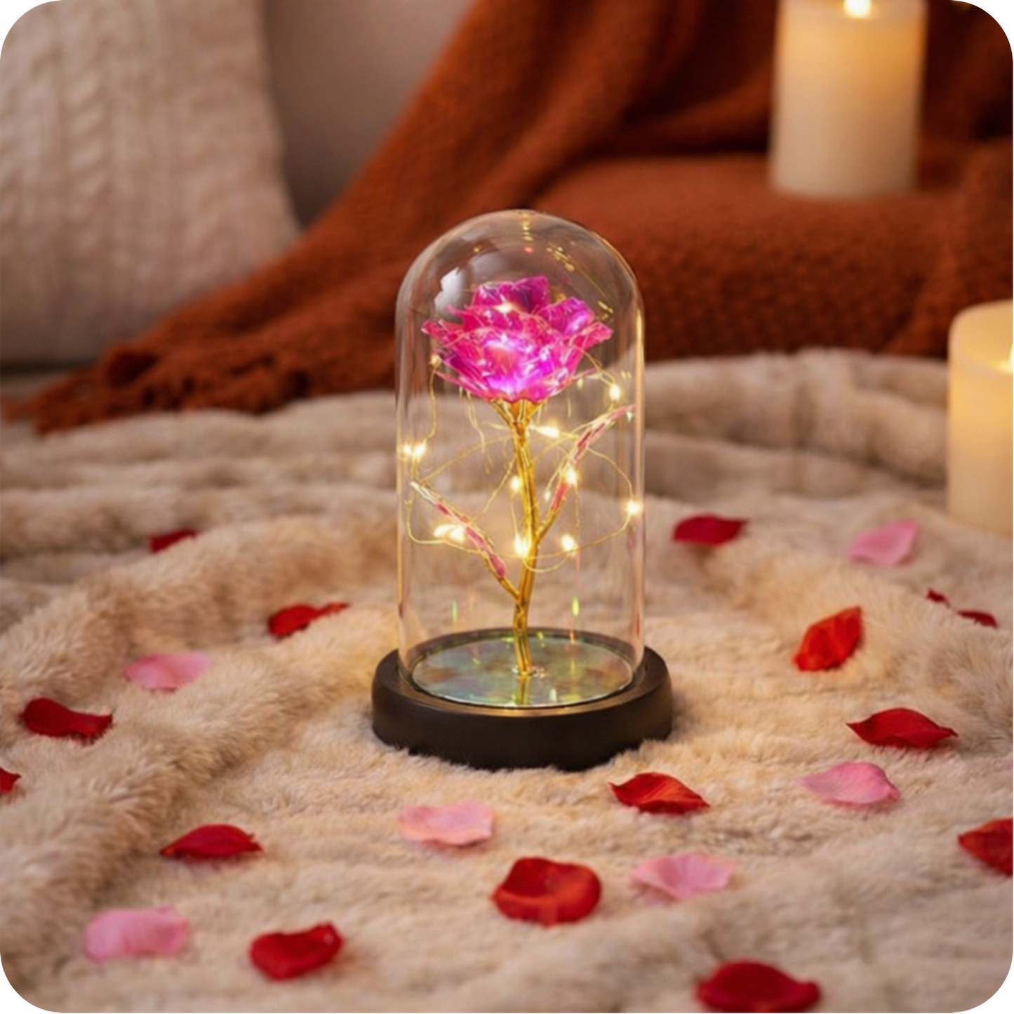 Rose Éternelle cristallisée