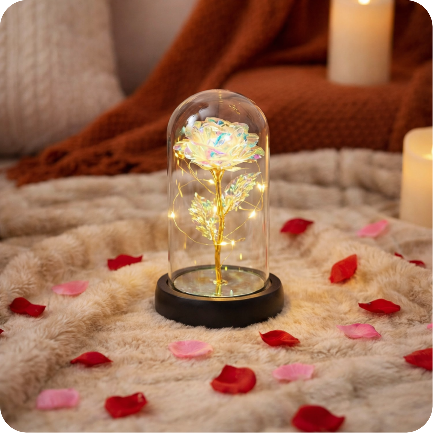 Rose Éternelle cristallisée